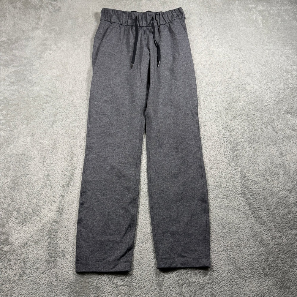 Lululemon On The Fly Pant 28" Women 2 Grey Heathered Luxtreme Drawstring